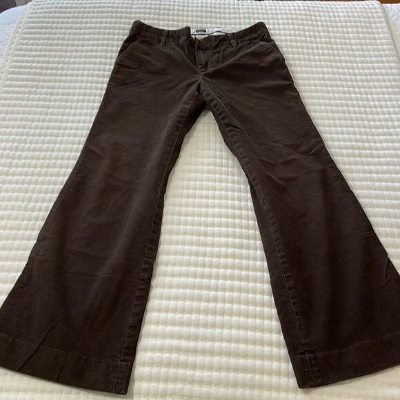 Women's Gap Brown Vintage Corduroy Wideleg Pants 30" Inseam Size 10 - Picture 2 of 6